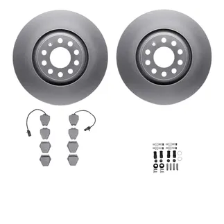 R1 Concepts WDUH1-73106 Carbon Series Brake Rotors W/ 5000 Oep Brake Pads & Hdw